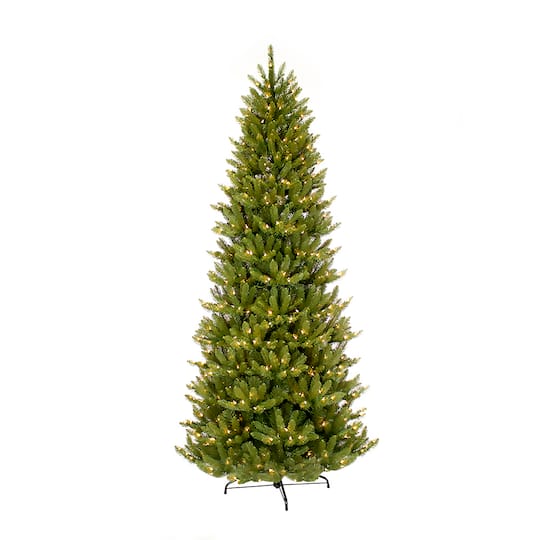 6 Pack: 4.5ft. Pre-Lit Slim Fraser Fir Artificial Christmas Tree, Clear Lights